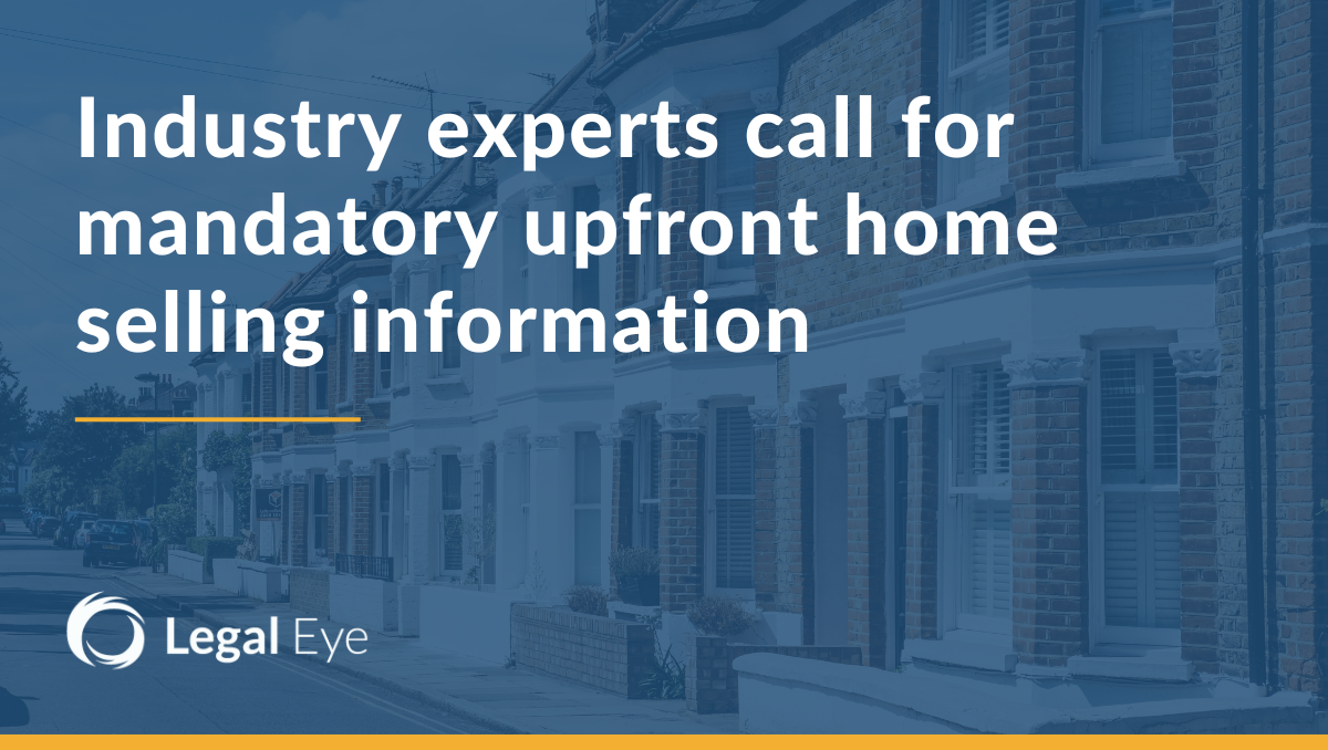 Industry experts call for mandatory upfront home selling information
